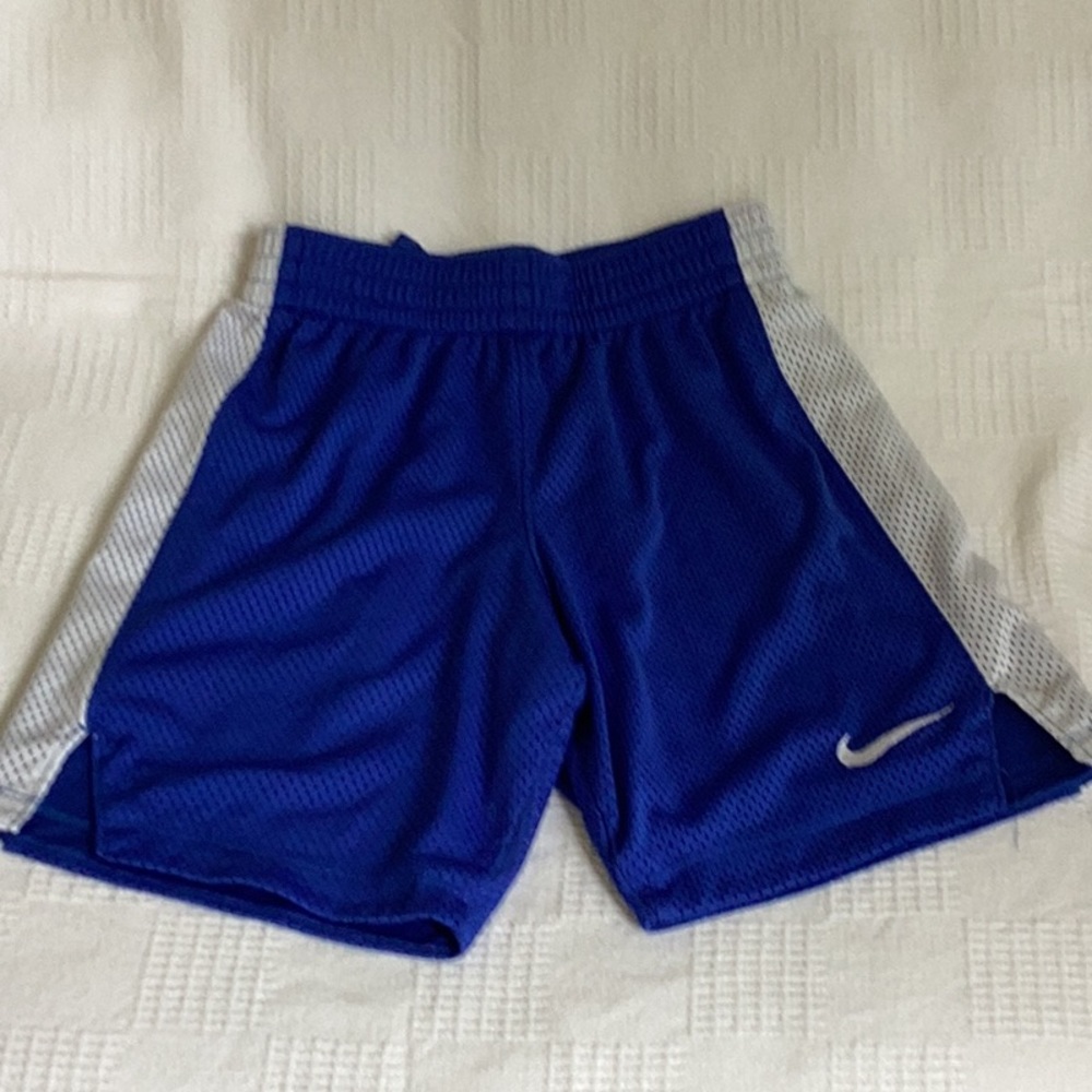 Nike Blue and Gray Kids Shorts